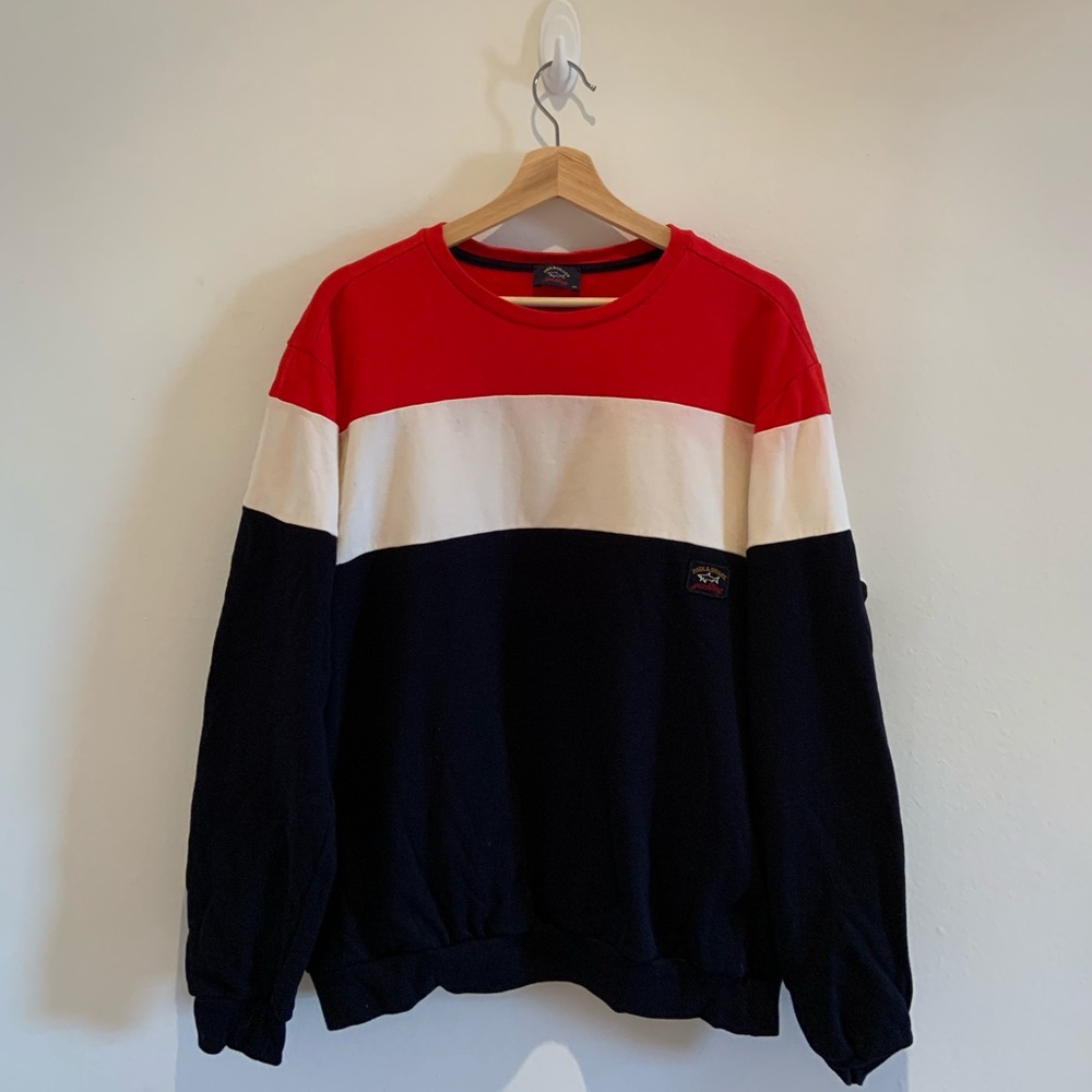 Paul & Shark Yachting Striped Crewneck Sweatshirt